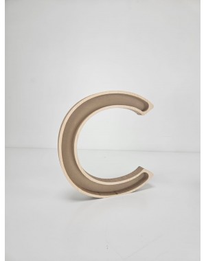 Letra C de madera