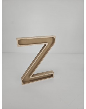 Letra Z de madera