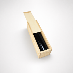 Caja de madera para una botella