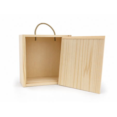 Caja de madera para un queso