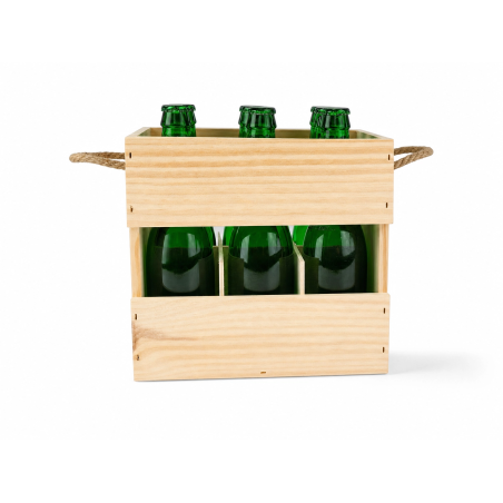 Caja de madera para cervezas