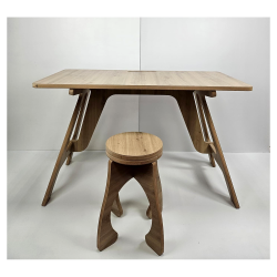 OUTLET - Escritorio Desmontable de Madera Maciza - Diseño Minimalista
