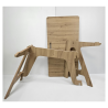 OUTLET - Escritorio Desmontable de Madera Maciza - Diseño Minimalista
