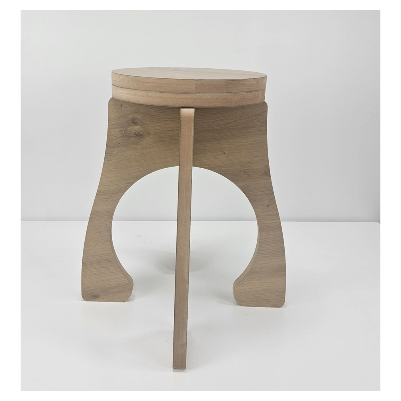 Taburete Madera Diseño Orgánico Outlet | Estuches Plamar