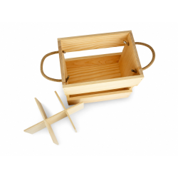 Caja de Madera para  Tercios de Cerveza | Con Separadores y Asas