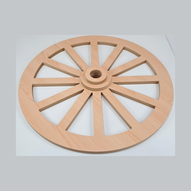 Rueda de Carro de Madera | Decoración Rústica | Estuches Plamar