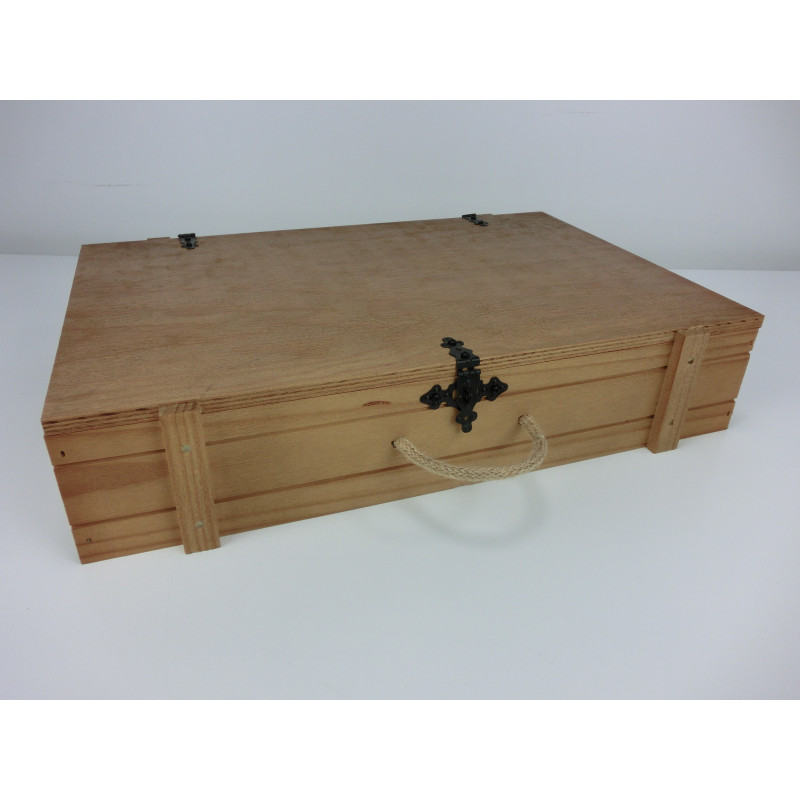 Caja Madera Rústica Cierres | Outlet | Almacenamiento Colecciones