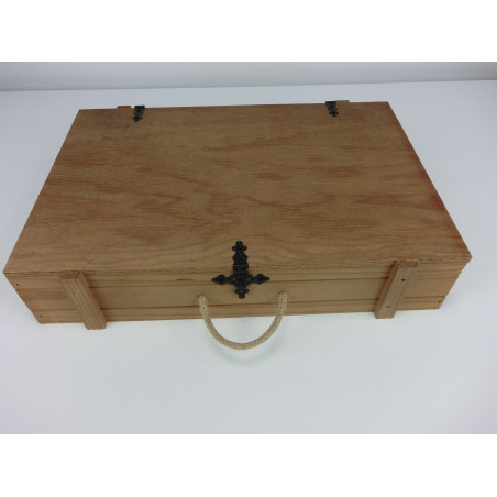 Caja Madera Rústica Cierres | Outlet | Almacenamiento Colecciones