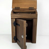 Buzón de Madera Rústico Artesanal con Llave
