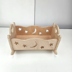 Cuna Balancín Madera para Muñecas Outlet ·  | Estuches Plamar