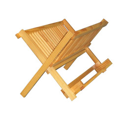 Escurreplatos Plegable Madera Pino 20 Platos · Outlet 15€ | Estuches Plamar