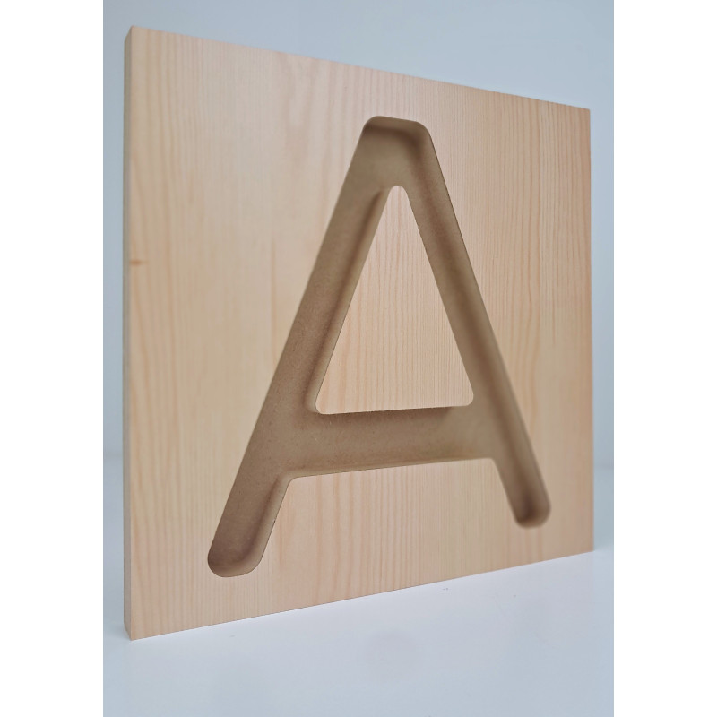 Marco con Inicial de Madera 28 cm | Estuches Plamar