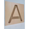 Marco con Inicial de Madera 28 cm | Estuches Plamar