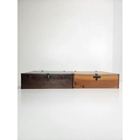 Caja Madera 4 Botellas Vino Cierres Rústicos