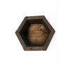 Jardinera Hexagonal  Madera Nogal 50x50 y 40x40