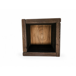 Jardinera Cuadrada Madera Nogal 50x50 y 40x40