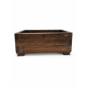 Jardinera Rectangular Madera Nogal 80x40x35 cm