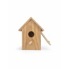Casita de madera para pájaros con colgador