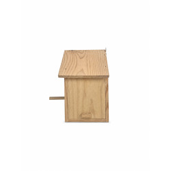 Casita de madera para pájaros con colgador