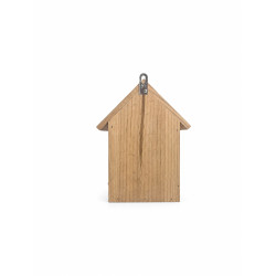 Casita de madera para pájaros con colgador