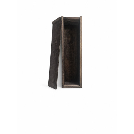 Estuche de madera acabado nogal para botella de vino