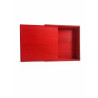 Caja Madera Roja Tapa Corredera | Outlet | Regalos Navidad