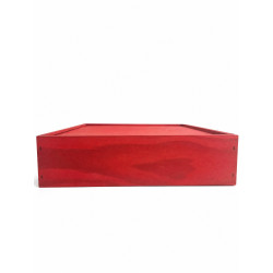Caja Madera Roja Tapa Corredera | Outlet | Regalos Navidad