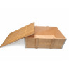 Caja de madera reforzada con tapa