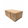 Caja de madera reforzada con tapa