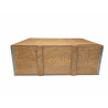 Caja de madera reforzada con tapa