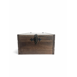 caja de madera con cierre rústicos