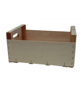 Caja decorativa de madera con soporte mediana