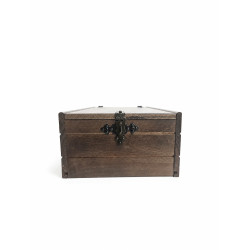 caja de madera con cierre rústicos
