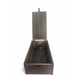 caja de madera con cierre rústicos