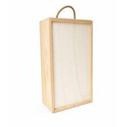 Estuche de madera para 2 botellas | Calidad Artesanal Estuches Plamar
