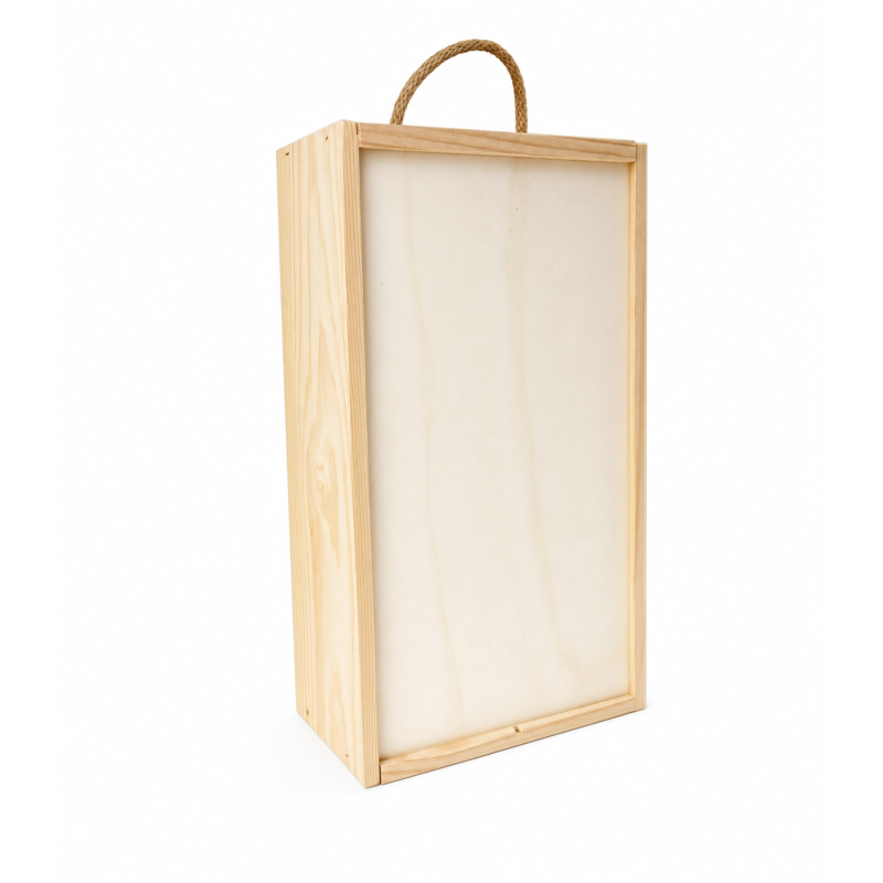 Estuche de madera para 2 botellas | Calidad Artesanal Estuches Plamar