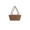 Cesta de Madera con Asa de Mimbre