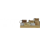 Llaveros hechos de madera con el logo de tu empresa o eventos como bodas, bautizos o comuniones