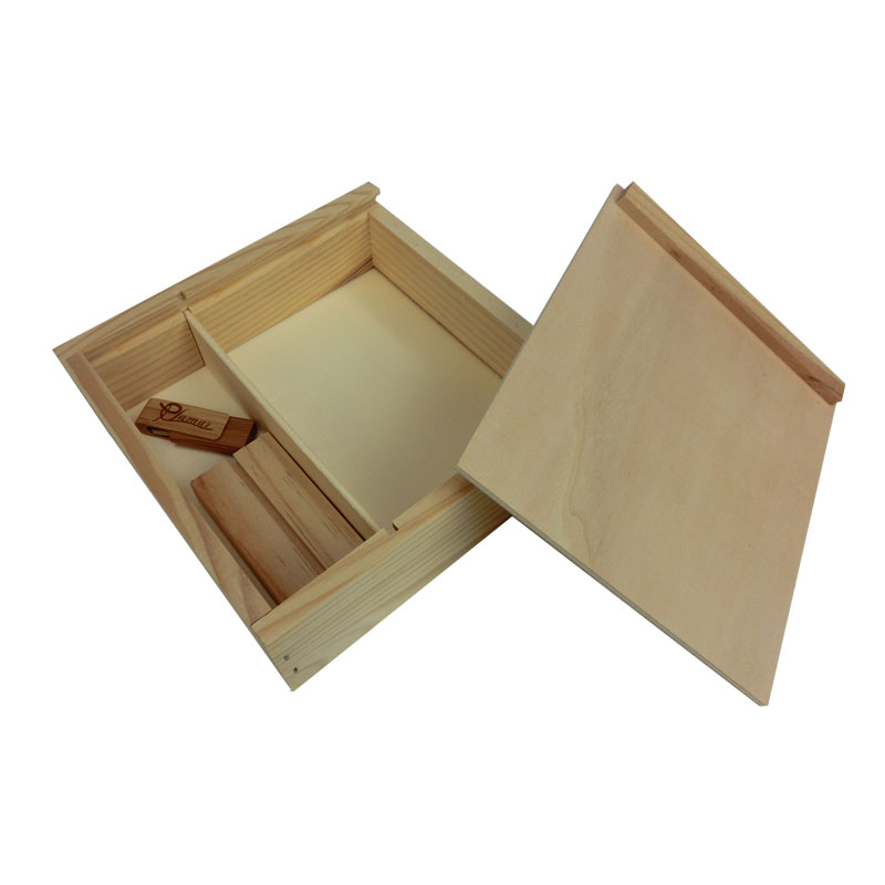 Caja de madera grande para manualidades 34 cm - SeComoComprar